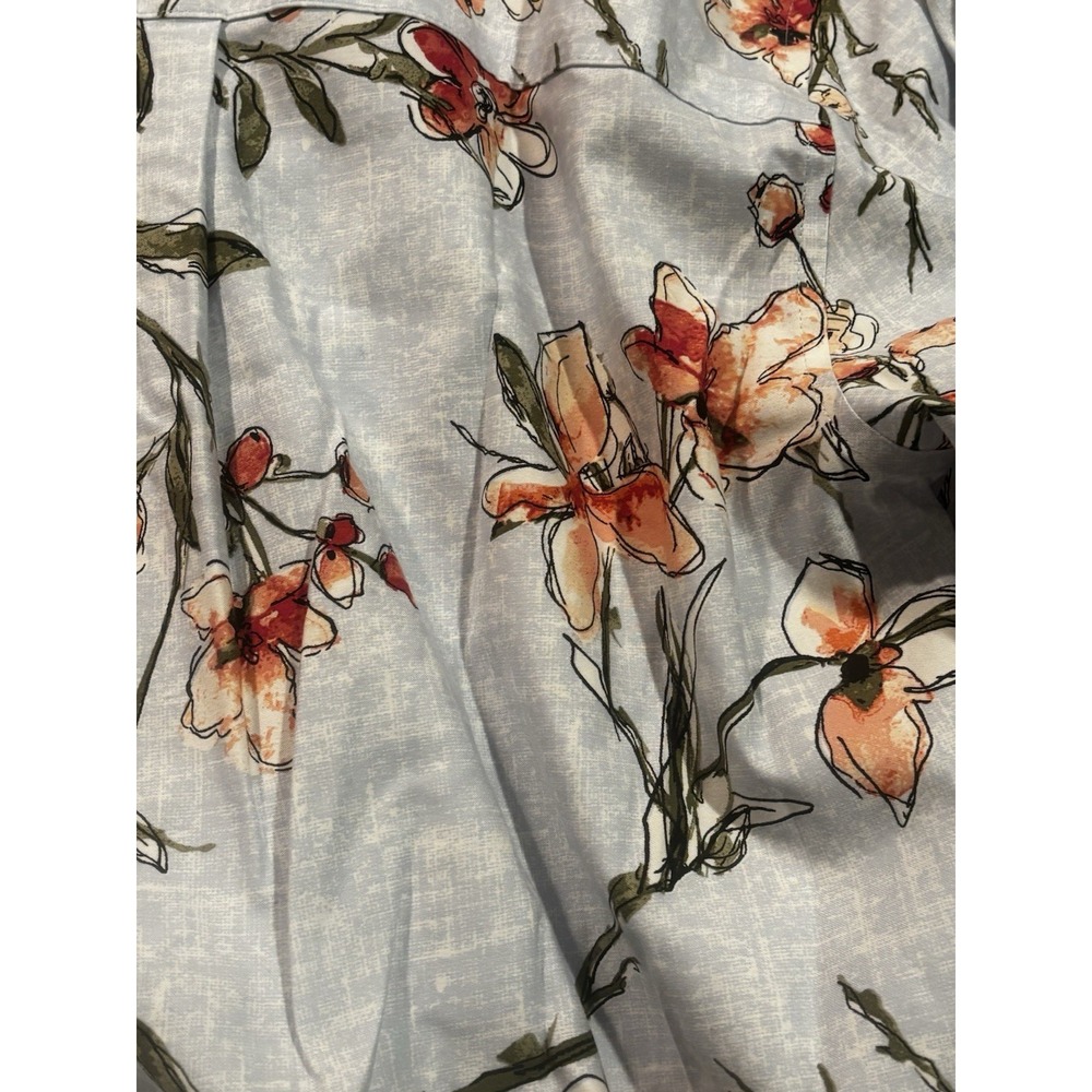 Chicos Top Women's Blouse Artsy Floral M Japan Spring Tunic Shirt Resort - Picture 5 of 10